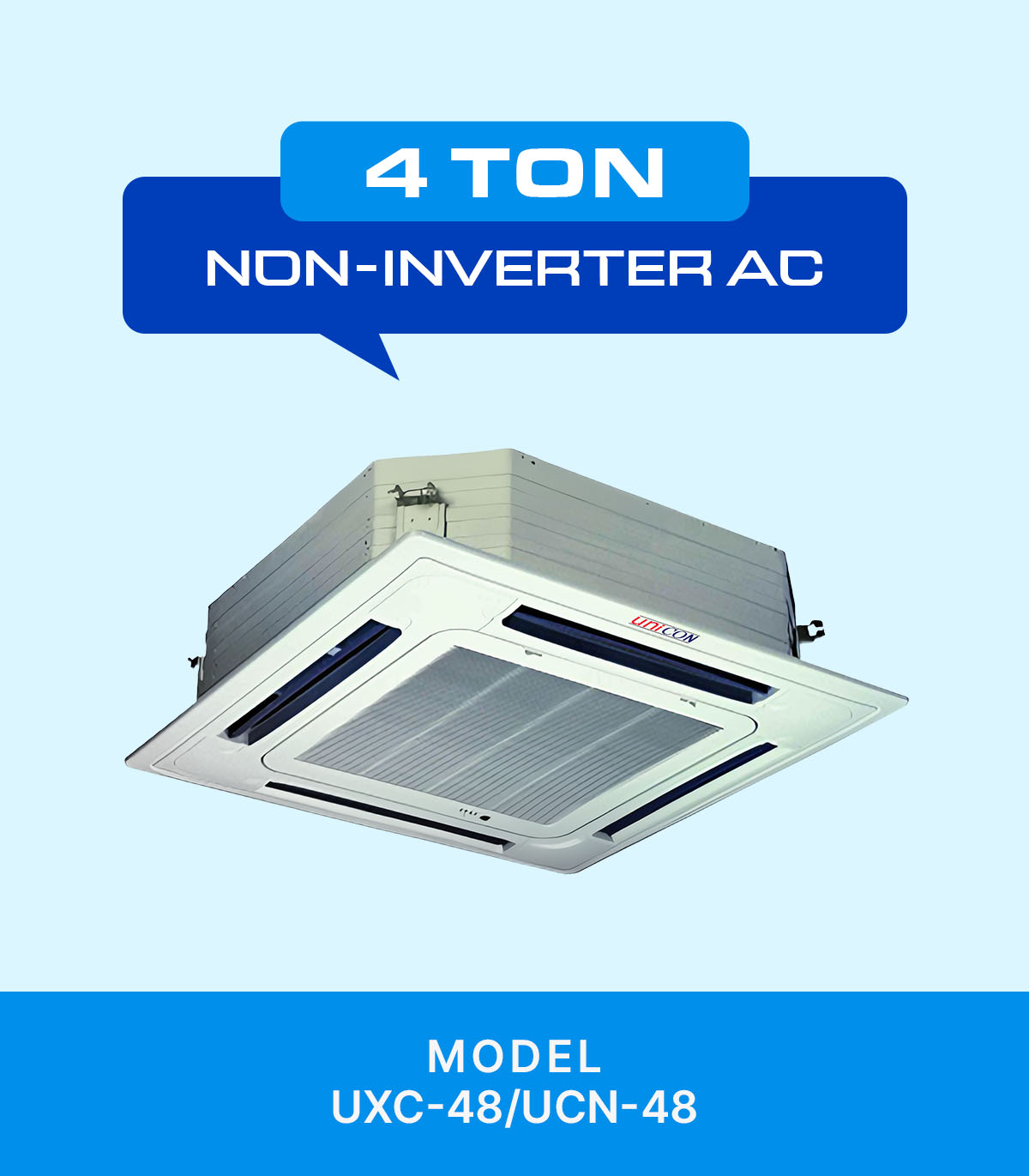 Split Type Cassette Mounted 20 Split Type Cassette Mounted Non Inverter AC 4.0 ton - Image 1